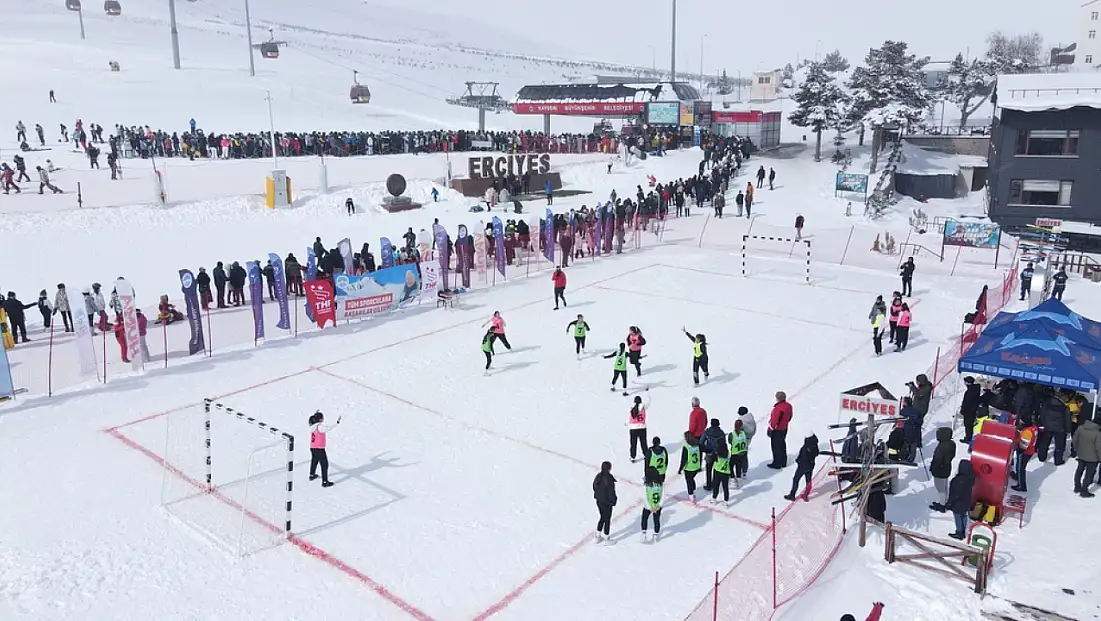 Snow Handball Championship Held for the First Time in Kayseri