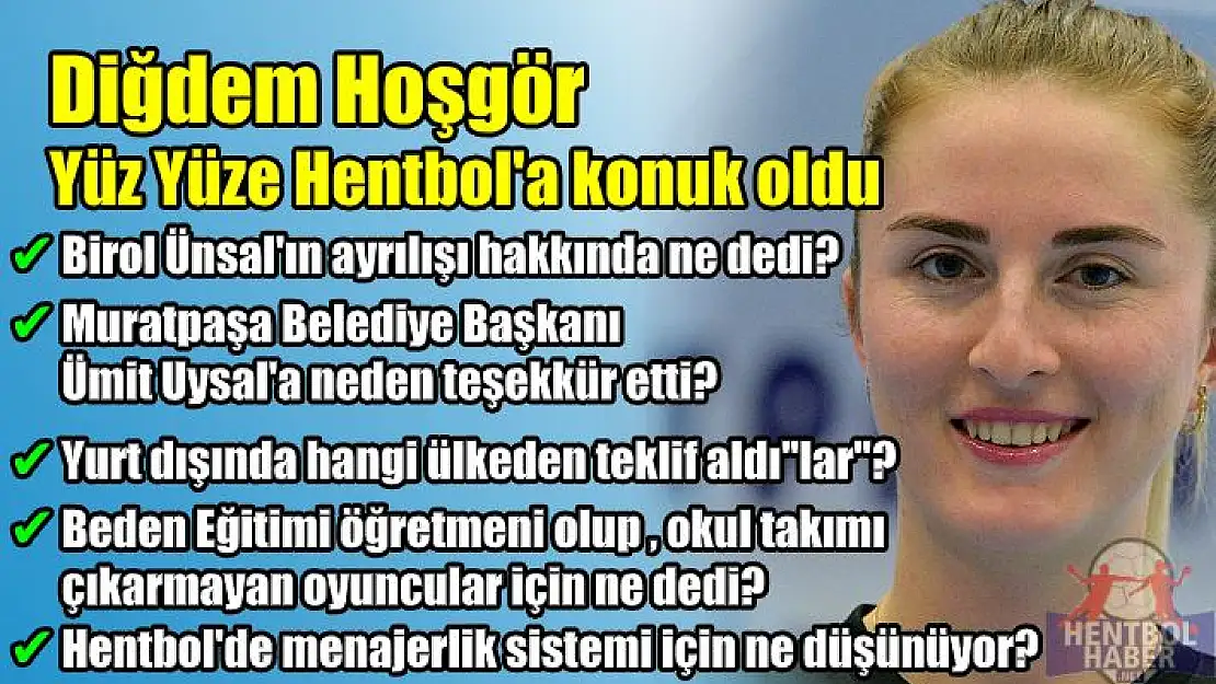 Muratpaşa’nın Diğdem’i Yüz Yüze Hentbol’a konuk oldu