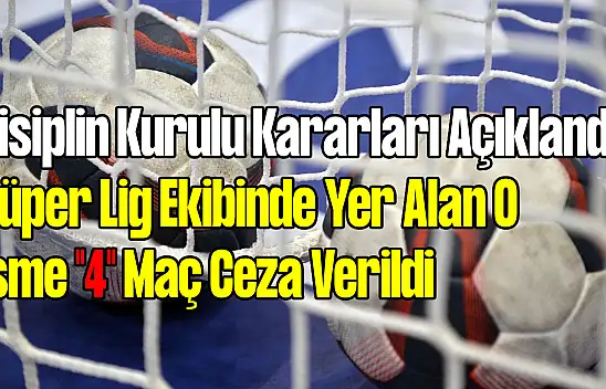 Hentbol 02.11.2023 Tarihli Disiplin Kurulu Kararlarında Neler Var?