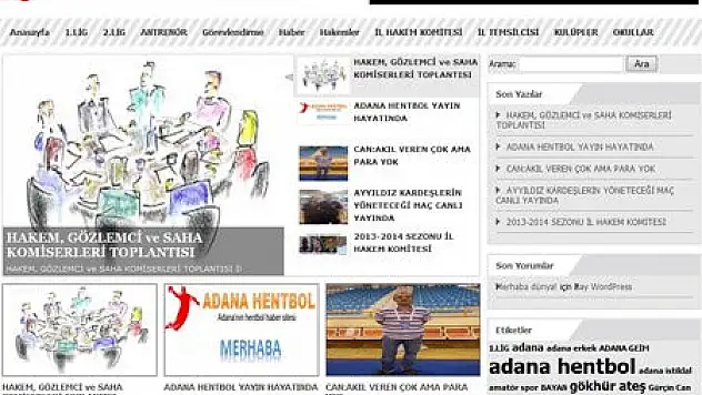 Adanahentbol.Com Yayında