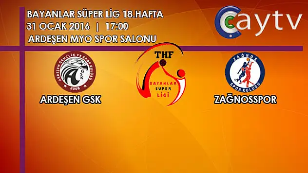 Ardeşen Gençlikspor – Zağnosspor maçı ÇAY TV’de