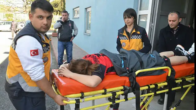 Bursagücü’nde Hüsniye Yıldız hastaneye kaldırıldı