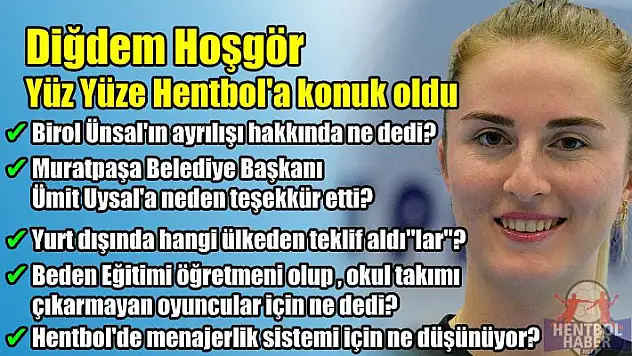 Muratpaşa’nın Diğdem’i Yüz Yüze Hentbol’a konuk oldu