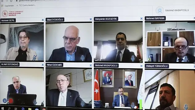 Spor bakanından telekonferans