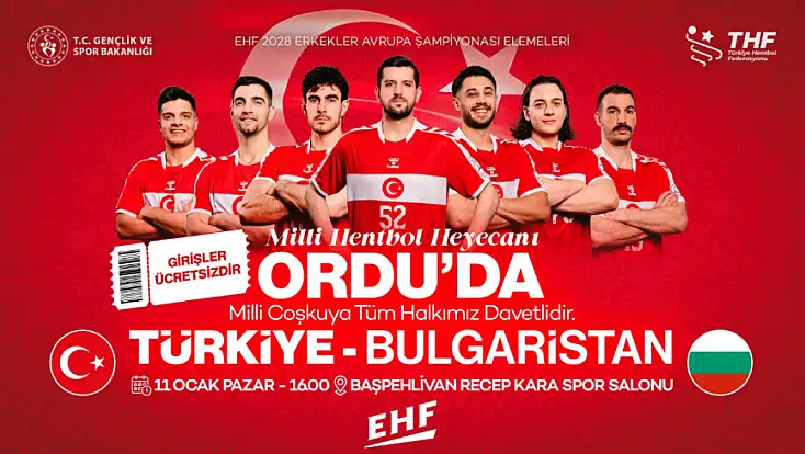 Ordu Tarihinde Bir İlk: A Milli Erkek Hentbol Takımı Ordu’da Sahaya Çıkıyor