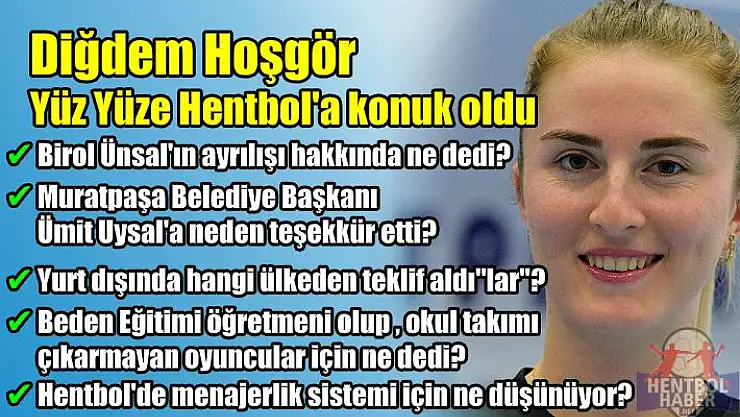 Muratpaşa’nın Diğdem’i Yüz Yüze Hentbol’a konuk oldu