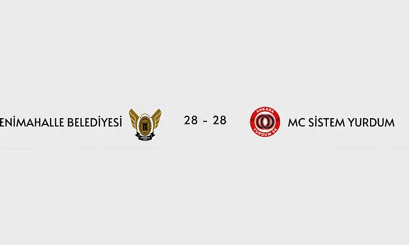 Yenimahalle Belediyespor ile MC Sistem Yurdum Spor Maçının Son Saniyeleri Nefes Kesti