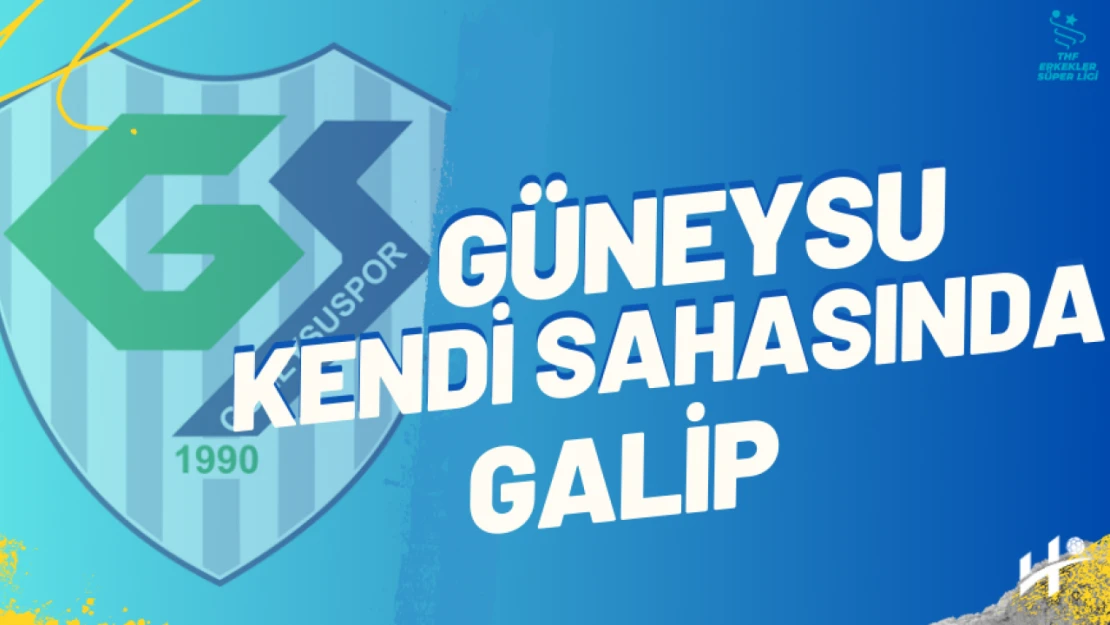 Güneysu Kendi Sahasında Galip