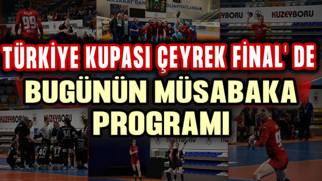 HDI Sigorta Kadınlar Türkiye Kupası Çeyrek Final' de Bugünün Müsabaka Programı