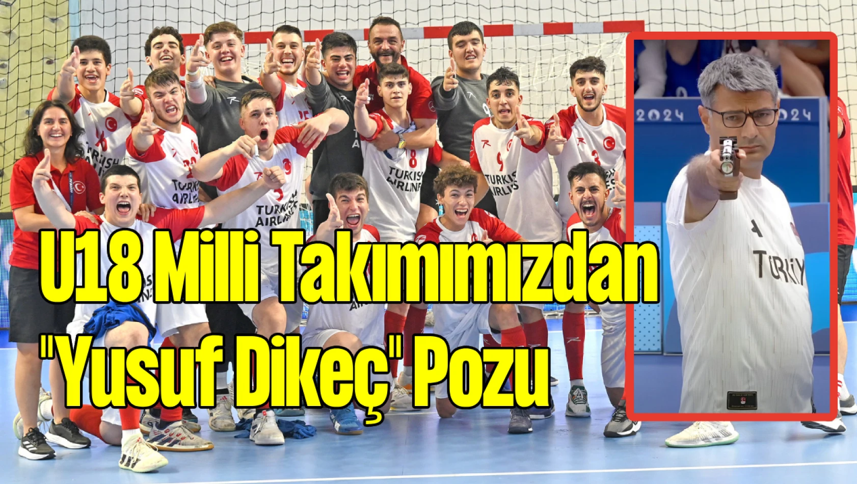 U18 Erkek Milli Hentbol Takımımız Estonya'yı Mağlup Etti, Paris 2024'ün İkonik Pozunu Verdi!