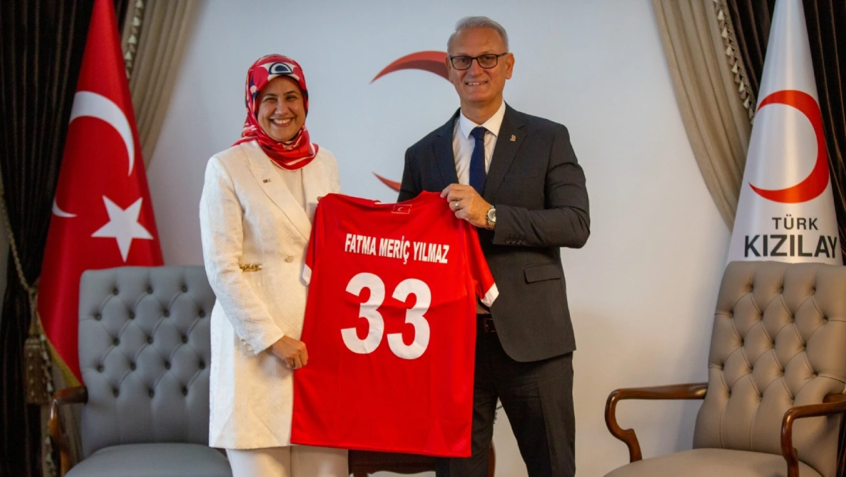Uğur Kılıç'tan Türk Kızılay Genel Başkanı Yılmaz'a ziyaret