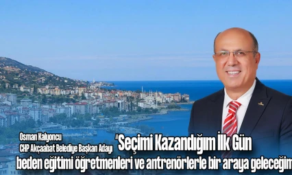 CHP Akçaabat Belediye Başkan Adayı Osman Kalyoncu, Hentbolhaber'deydi!